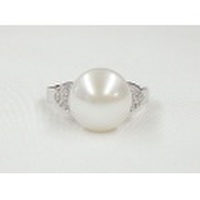 SS淡水パール＆CZ デザインリングpart1