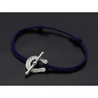 SYMPATHY OF SOUL（シンパシーオブソウル）　Fortune Cord Bracelet&Anklet - Silver w/CZ（フォーチュンコードブレスレット&アンクレット - シルバー w/クリアジルコニア）