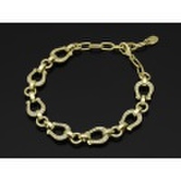 LEON9月号掲載 SYMPATHY OF SOUL（シンパシーオブソウル）　Horseshoe Amulet Link Bracelet - K18 Yellow Gold w/Diamond（ホースシューアミュレットリンクブレスレット - K18イエローゴールド w/ダイヤモンド）