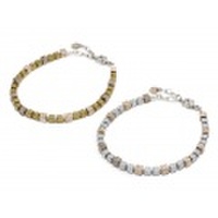 Suman Dhakhwa（スーマンダックワ）　MOKUME Cube Bracelet（モクメキューブビーズブレスレット）