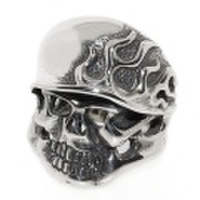 TRAVIS WALKER(トラヴィスワーカー)　フレイムヘルメットスカルリング　[As Made]　RGS010