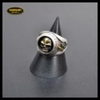 VANSON バンソン リング 指輪 SKULL LIGHTNING BOLT スカル カミナリ 稲妻 髑髏 シルバー VASR-02 バイカー アメカジ