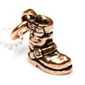 VASSER(バッサー) Biker Boot Pendant Copper w/Silver Ball Chain(バイカーブーツペンダント コッパー)