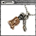 VASSER(バッサー)Mighty Hunter Pendant SilverxCopper(マイティーハンターペンダントシルバーxコッパー) w/Chain