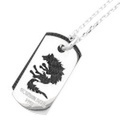 WOLFMAN B.R.S(ウルフマンBRS)　ブラックウルフ/チタンペンダント【45cmチェーン付】　WO-P-144BK