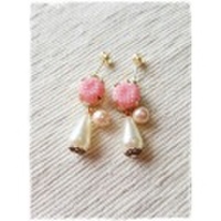 [ピアス]シャイニーラウンドパール
