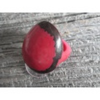 a-typik ヤシの種子から出来た色鮮やかで存在感バッチリのリング（フランス）