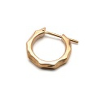 basis(ベイシス)bapi002-K10 texture hoop pierce K10 テクスチャーフープピアス