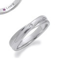 fe-fe スーパースチール リング 指輪 LOVE 刻印 ダイヤモンド ルビー 石 一粒 女性用 Lady’s fe-209 y160625