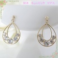 k18　キュービック　オリエンタル　ピアス