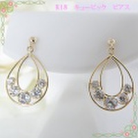 k18　キュービック　オリエンタル　ピアス