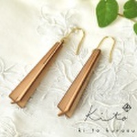 kito（キト）木製 ピアス 4 両耳用 白樺 4.3cm 14KGF フィンランド製 KITO04