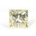 【 Qカラー-Rカラー 】 天然イエローダイヤモンド ルース(裸石) 0.358ct, Very Light Yellow, VS-1(AGT)/VVS-2(CGL), プリンセス【 AGT 中央宝石研究所ソーティング袋付 】 【 送料無料 】