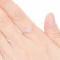 【10月】ローズクォーツ　誕生石リング