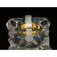 【K18YG イエローゴールド】指輪 リング ダイヤモンド0.10ct 16号 3.9g レディース 2012-0