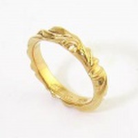 【M.G.C.】≪色が選べる≫ラウンドカーヴィングロゴリング/GD〔7号-21号〕