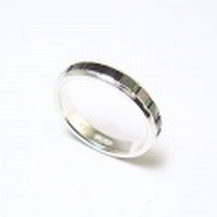 【M.G.C.】チャネルセッティングリング/BKシェル〔15号-21号〕