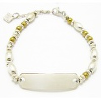 【NEXTLABEL】シルバービーズIDブレスレット