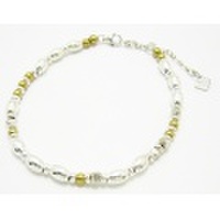 【NEXTLABEL】バーレルビーズアンクレット/BRASS