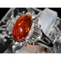 【PT900 プラチナ】指輪 リング オパール1.047ｃｔ ダイヤモンド0.65ｃｔ 5.9ｇ 12号 レディース 29618-0