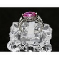 【PT900　プラチナ】 指輪　リング　ピンクサファイア1.20ct　 ダイヤモンド0.43ct　7.4g　12号　レディース　24398-1　ジュエリー　人気