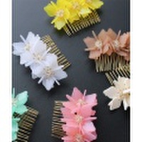 【SALE】フラワーヘアコーム/6カラー