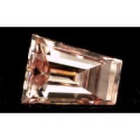 【タイプ2-a型】天然ピンクダイヤモンドルース (裸石) 0.192ct, Fancy Orangy Pink (ファンシー・オレンジー・ピンク), VS-2, テーパード・バゲット・カット 【AGTジェムラボラトリーソーティング袋付】【送料無料】