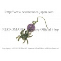 【ネクロマンス NECROMANCE】 アメジスト スパイダーピアス Amethyst Spider Pierce 紫水晶 蜘蛛