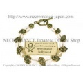 【ネクロマンス NECROMANCE】 クリスタル ゴールドスカルブレスレット Crystal Gold Skull Bracelet 水晶 金 骸骨