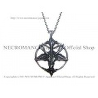 【ネクロマンス NECROMANCE】 ゴートリバースペンタグラムネックレス Goat Reverse Pentagram Necklace 山羊 逆五芒星