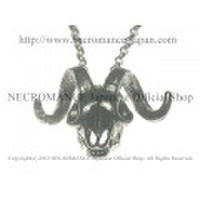 【ネクロマンス NECROMANCE】 シルバーアンテロープスカルネックレス Silver Antelope Necklace 羚羊