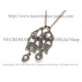 【ネクロマンス NECROMANCE】 シルバーダブルスケルトンネックレス Silver Double Skeleton Necklace 骸骨 兄弟