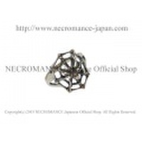 【ネクロマンス NECROMANCE】 シルバープレインスパイダーウェブリング Silver Plain Spider Web Ring 蜘蛛の巣