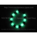 【ネクロマンス NECROMANCE】 ルミナスストーンブラスローズスカルブレスレット Luminous Stone Brass Rose Skull Bracelet 薔薇 骸骨 夜光石 Glow 蓄光
