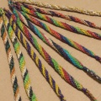 【メール便OK】HEMP丸編みブレスレット（アソート3本セット）