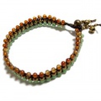 【メール便OK】エスニックカラービーズアンクレット