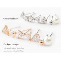 【メール便ＯＫ】人気モチーフ6piecesセットピアス