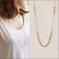 【送料無料】 K18 Reflection long necklace （リフレクションロングネックレス）