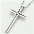 【送料無料】plus-プリュス-K10WGクロスネックレス