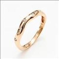 【送料無料】　Plus-プリュス-K10ピンクゴールドダイヤモンドリング