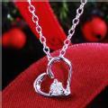 【恋運暦掲載商品】天然ダイヤモンドオープンハートネックレス