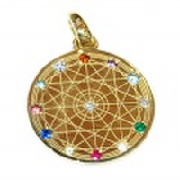 Ｋ１８YG１２誕生石パワーペンダント