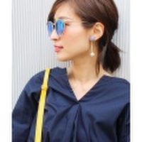 アクリルフープストーンイヤリング /3カラー