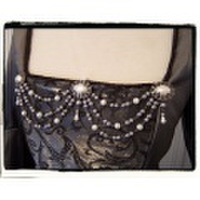 アンティーク調　　ボディジュエリー　女性胴衣用ジュエリー　パール