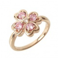 クローバーハートリング（ピンクゴールドコーティング）95-2337p