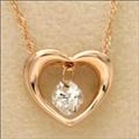 クロスフォーK10PGジルコニアネックレス