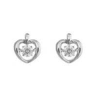 クロスフォーニューヨーク Dancing Stoneシリーズ（ダンシングストーン） Twinkle Heart ピアス NYE-103