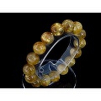 ゴールドタイチンルチルクォーツブレスレット 【１３mm珠】