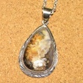 シルバー925 アゲートインクォーツ ハンドメイドペンダントトップ ST-326