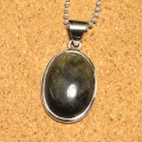 シルバー925 ゴールデンオブシディアン ハンドメイドペンダントトップ ST-288